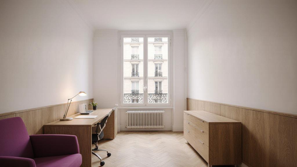 Vue élégante du cabinet d'avocats à Paris
